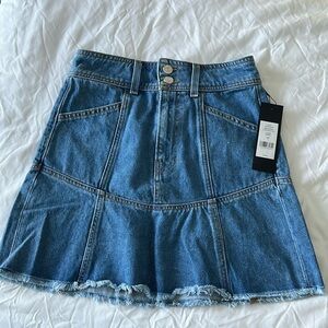 Veronica Beard lavelle ruffle denim skirt size 2 new